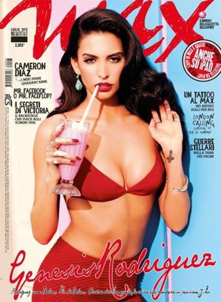 La Rodriguez sulla cover di Max, a luglio 2012